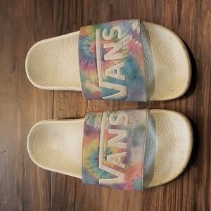 VANS  Tie dye slides sz 9